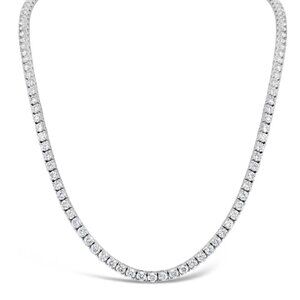 10.00Ct Lab Grown Diamond Tennis Necklace in 14k White Gold for $2740
